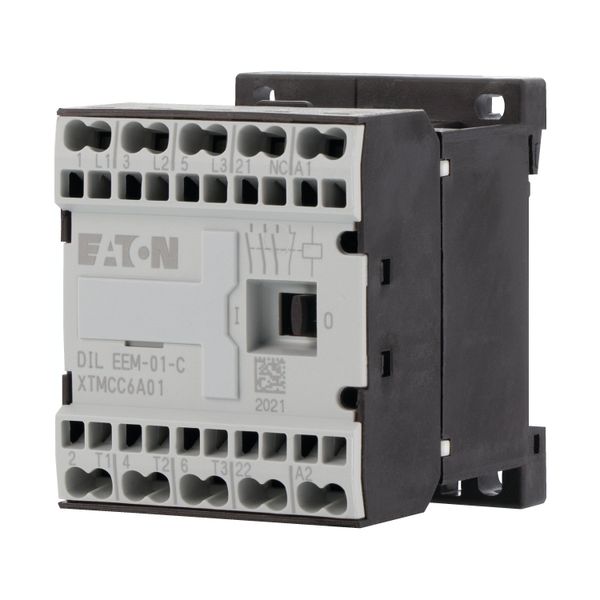 Contactor, 230 V 50 Hz, 240 V 60 Hz, 3 pole, 380 V 400 V, 3 kW, Contacts N/C = Normally closed= 1 NC, Spring-loaded terminals, AC operation image 7