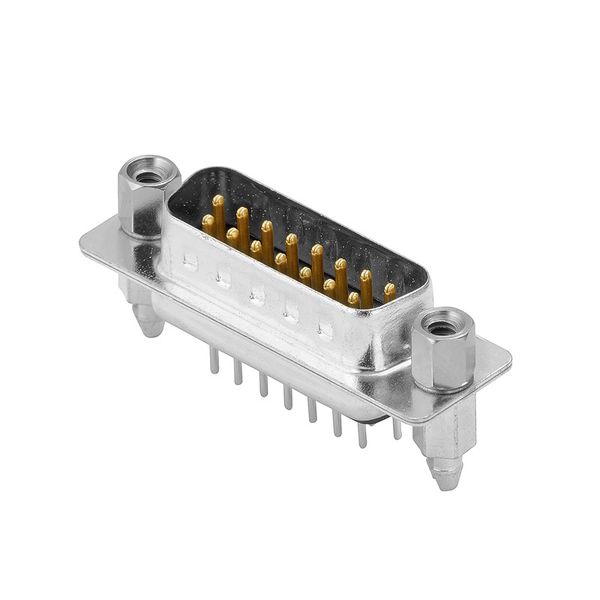 PCB plug-in connector data, Thread-bolt UNC 4-40, THT solder connectio image 1