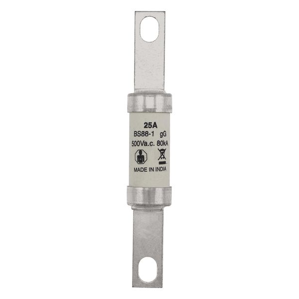 Fuse-link, low voltage, 25 A, AC 500 V, BS88, 21 x 129  mm, gL/gG, BS image 22