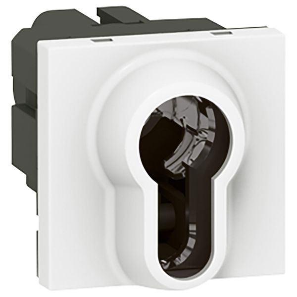 Key push-button Mosaic- 2-position -to be equipped with key barrel -2 mod -white image 1