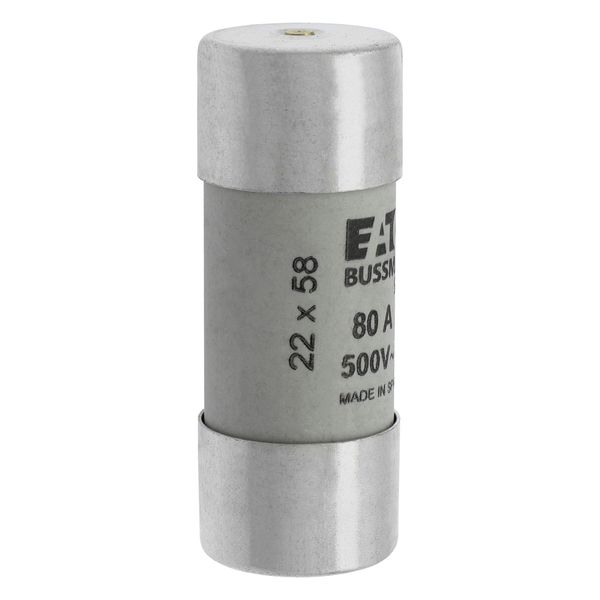 Fuse-link, LV, 80 A, AC 500 V, 22 x 58 mm, gL/gG, IEC, with striker image 19