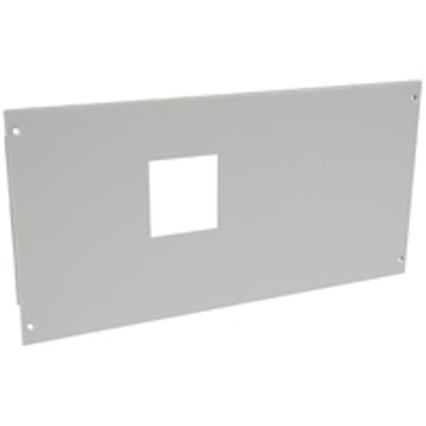 Metal faceplate XL³ 4000 - for 1 DPX 630 horizontal - captive screws - 24 mod image 1