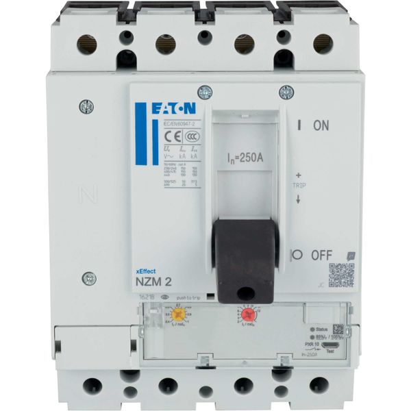 NZM2 PXR10 circuit breaker, 250A, 4p, Screw terminal image 8