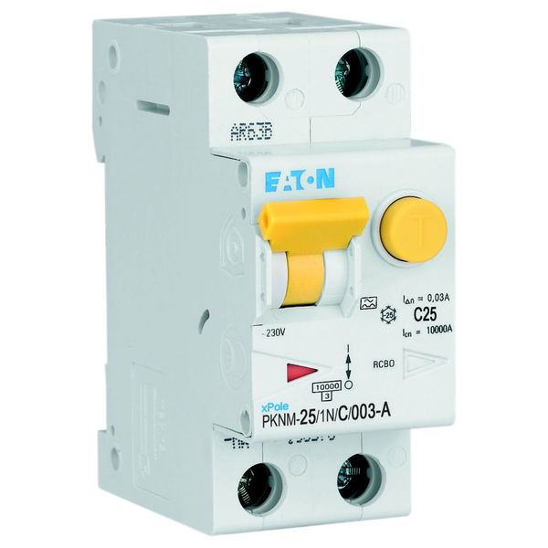 RCD/MCB combination, 25 A, 30 mA, MCB trip characteristic: C, 1p+N, RCD trip characteristic: A image 28