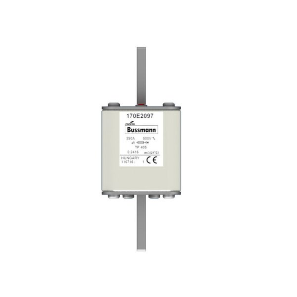 Fuse-link, high speed, 350 A, AC 500 V, 55 x 55 x 140 mm, aR, IEC, with indicator image 7