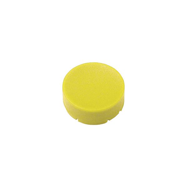 Button plate, raised yellow, blank image 3