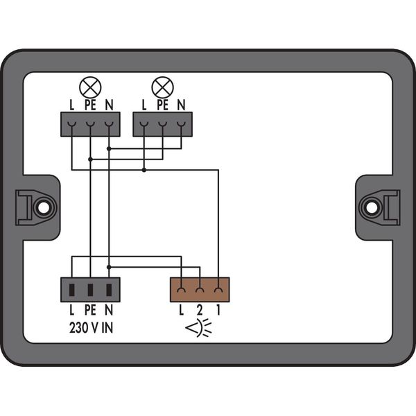 Distribution box Motion/presence detector 1 input black image 1