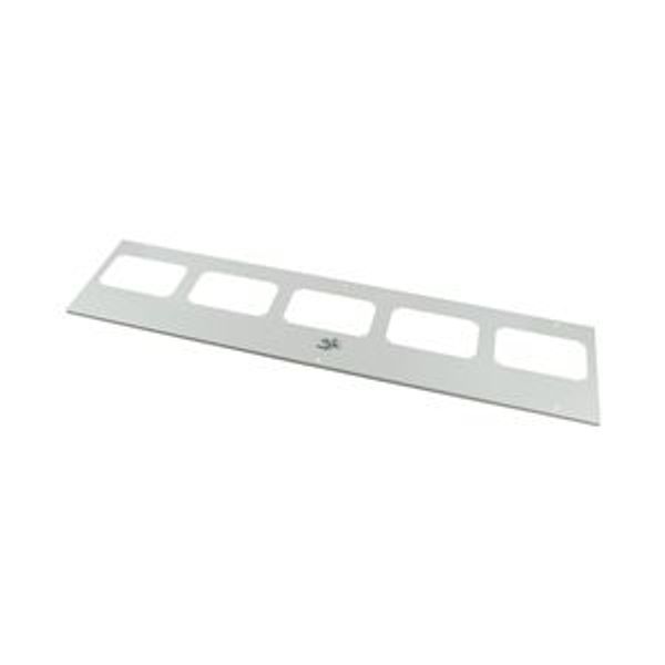 Bottom-/top plate for F3A flanges, for WxD = 1350 x 400mm, IP55, grey image 2