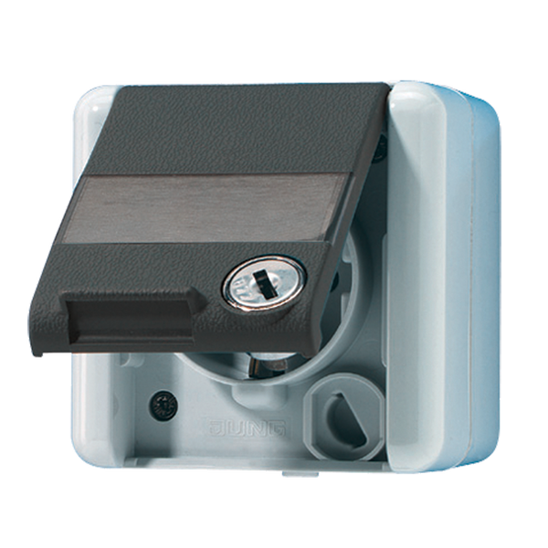 SCHUKO® socket with safety lock and ins. 820NAWSL image 1