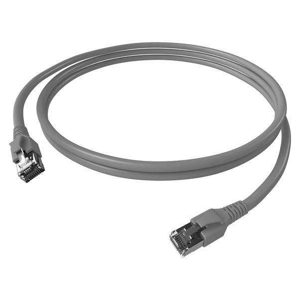 Patchcord RJ45 shielded Cat.6a 10GB, LS0H, grey,    5.0m image 3