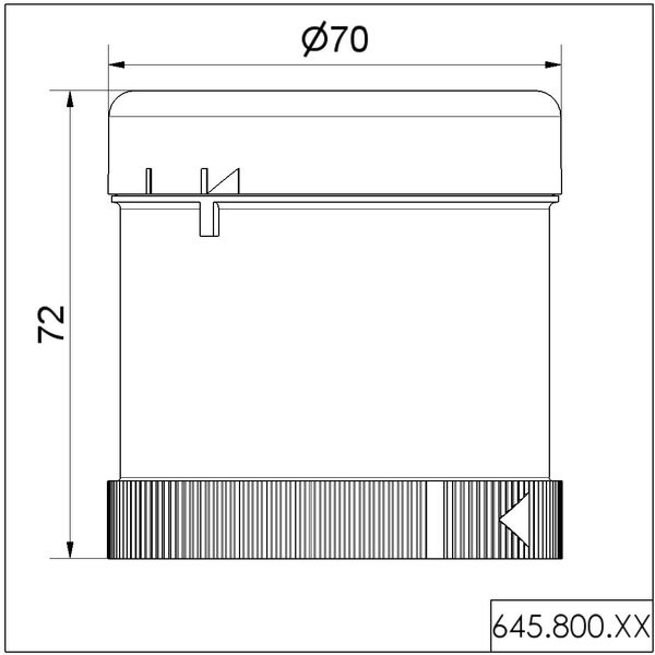 Buzzer element contin/pulse 230VAC BK image 4