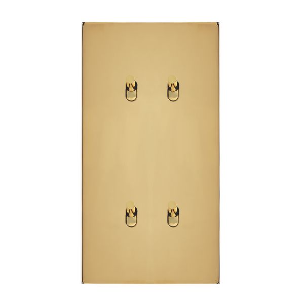 Art d'Arnould universe Epure four two-way switch or switch - gold mirror image 1