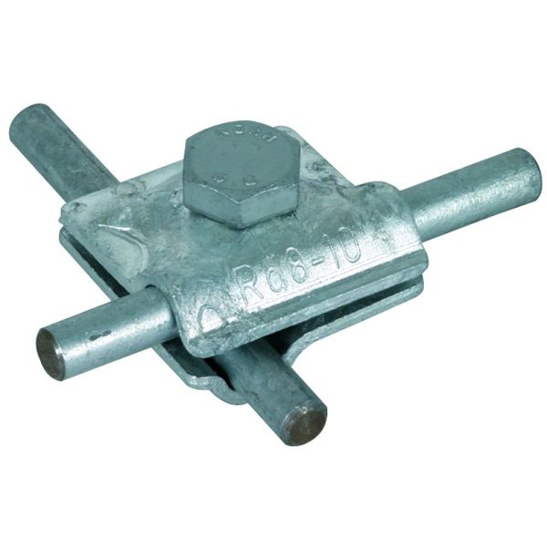 MV clamp St/tZn f. Rd 8-10mm with hexagon screw image 1