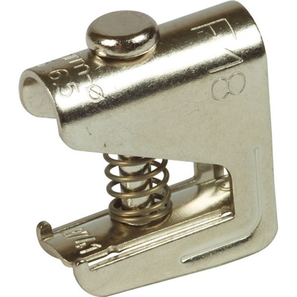 Shield terminal D 5.0-11mm nickel- plated brass, for busbars 18x3 mm image 1