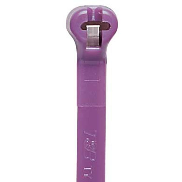 TY23M-7 CABLE TIE 18LB 4IN PURPLE NYLON image 1