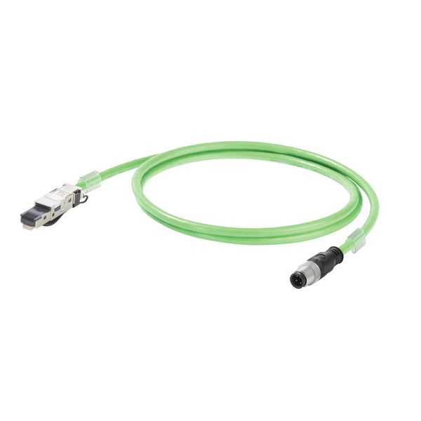 PROFINET Cable (assembled), M12 D-code – IP 67 straight pin, RJ45 IP 2 image 1