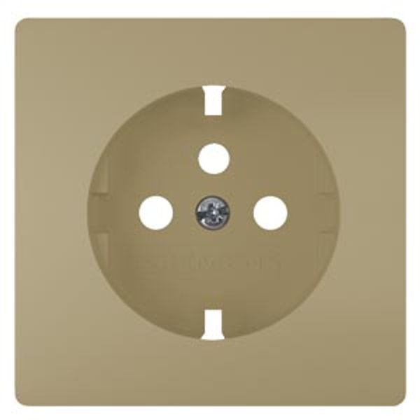 Style, French socket outlet cover, malt gold image 1