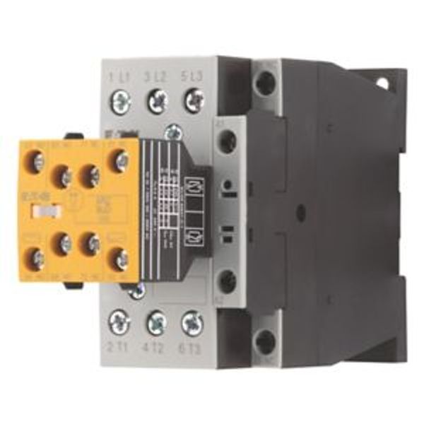 Safety contactor, 380 V 400 V: 7.5 kW, 2 N/O, 3 NC, RDC 24: 24 - 27 V DC, DC operation, Screw terminals, With mirror contact (not for microswitches). image 8