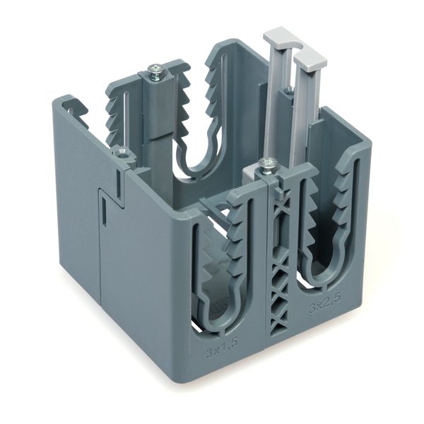 Single socket outlet box for Signa Base, grey image 1