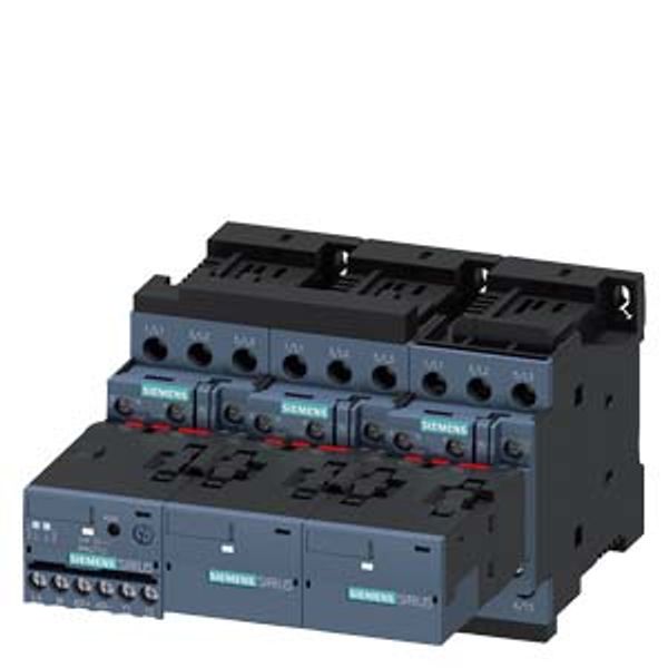 Contactor assembly for star-delta (wye-delta) start, AS-i AC-3, 15/18.5 kW/400 V, 24 V DC 3-pole, image 1