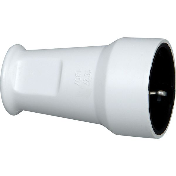 Rubber connector DIN white image 1