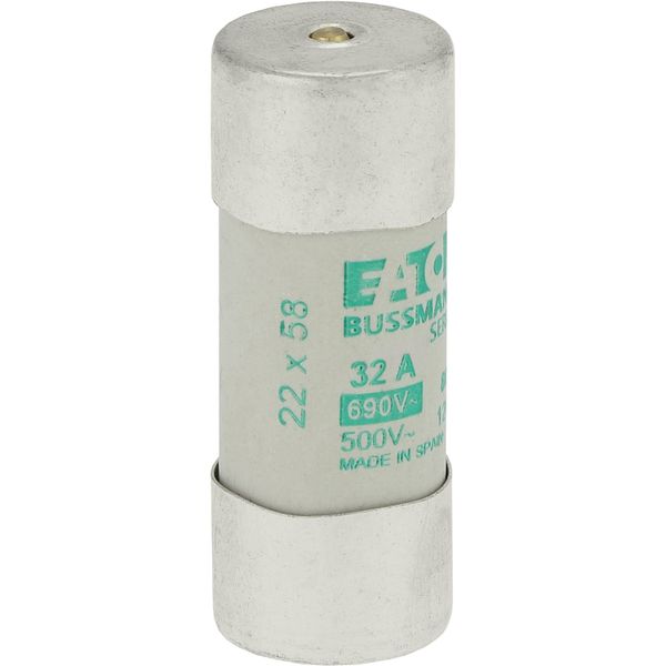 Fuse-link, LV, 32 A, AC 690 V, 22 x 58 mm, aM, IEC, with striker image 11