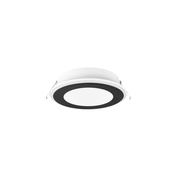 Aura LED recessed spotlight 15 cm matt black image 1