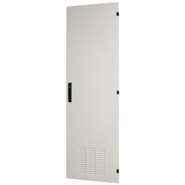 Section wide door, ventilated, right, HxW=2000x600mm, IP42, grey image 1