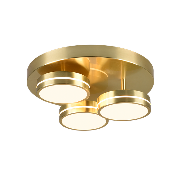 Franklin LED ceiling lamp matt brass image 1