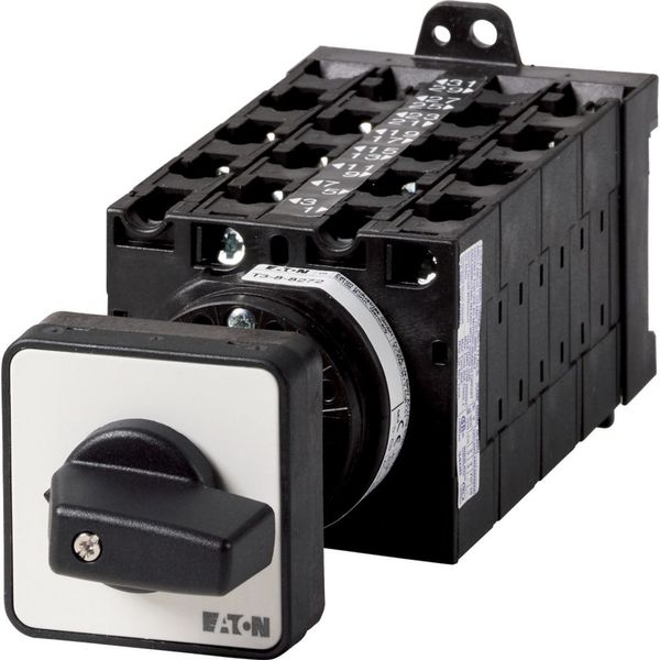 Step switches, T3, 32 A, rear mounting, 8 contact unit(s), Contacts: 15, 45 °, maintained, Without 0 (Off) position, 1-4, Design number 8272 image 2