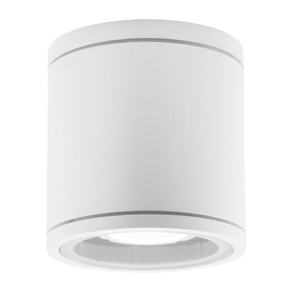 White Die-Casting Aluminium & Glass Diffuser LED GU10 1x7 Watt IP54 220-240 Volt Bulb Excluded D: 9 H: 9 cm image 1