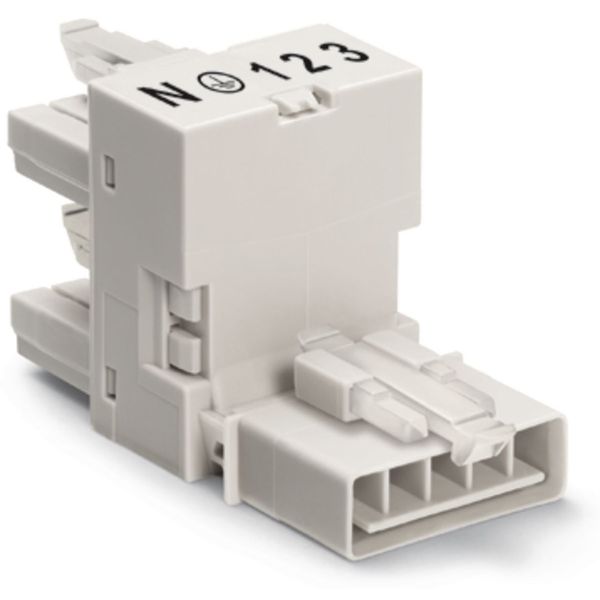 h-distribution connector 5-pole Cod. A white image 2