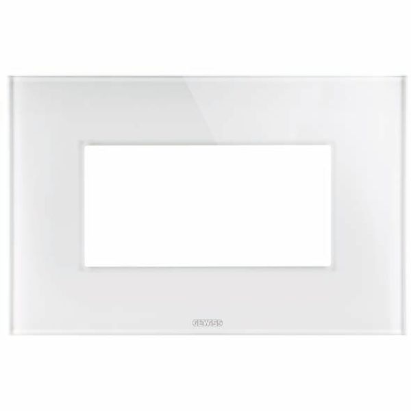 PLACCA ICE - IN GLASS - 4 MODULES - WHITE - CHORUSMART image 2