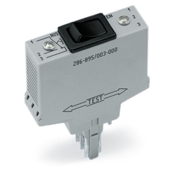 Switching module with momentary switch Switching voltage: 250 VAC gray image 4