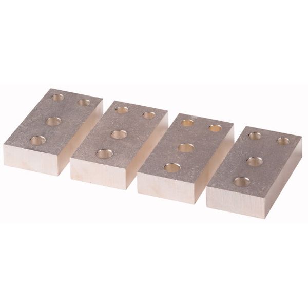 Module plate, 2-hole, vertical, 4p, 1600A image 1