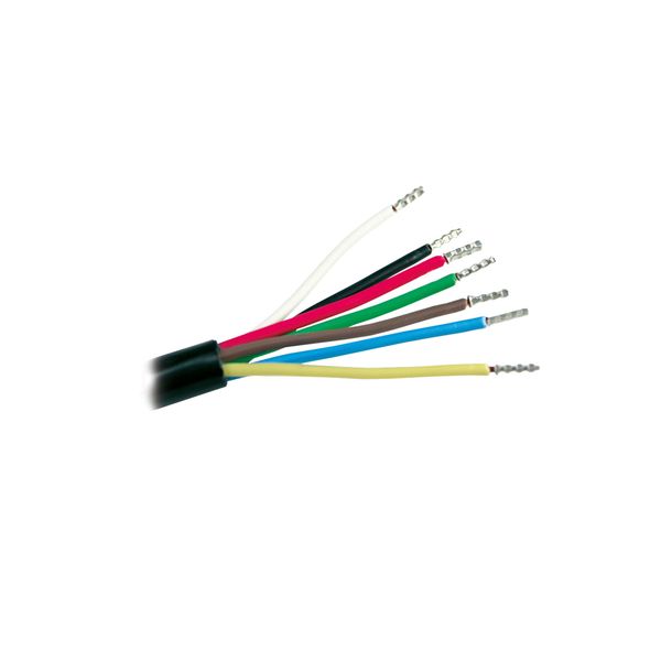 "Vehicle cable 10m, black10m plastic construction line H05VV-F 7x1,0Both sides smoothly cut offin polybag with label image 1