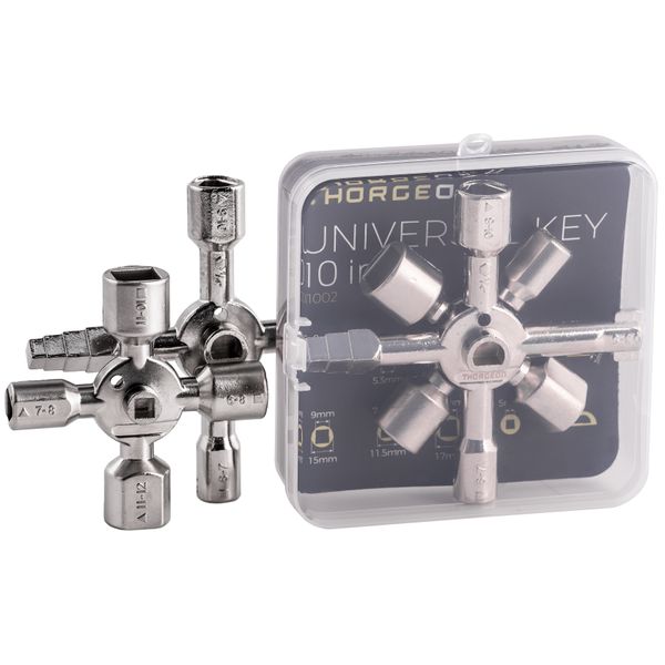 Universal KEY 10 in 1 (Metal) in blister 11002 THORGEON image 1
