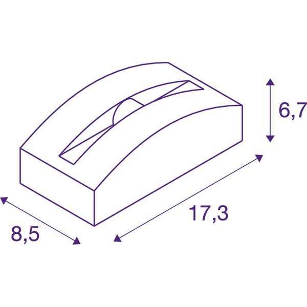 OUT-BEAM FRAME CW 3,5W 60lm 3000K 230V IP55 anthracite image 2