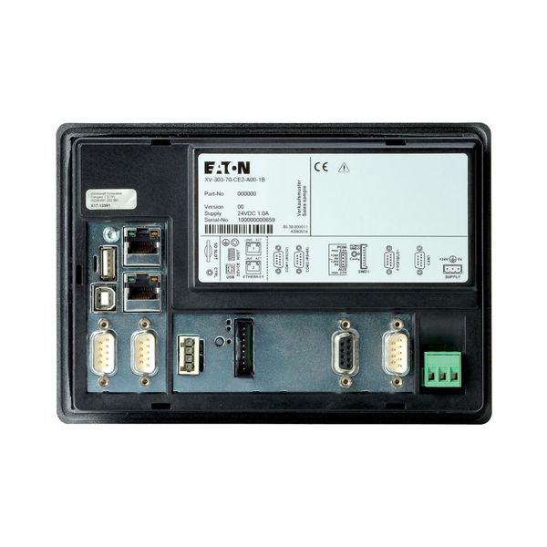 Control panel with PLC as SWD coordinator, 24 VDC, 7 Inches PCT-Display, 1024x600, 2xEthernet, 1xRS232, 1xRS485, 1xCAN,1xSWD, 1xProfibus image 15