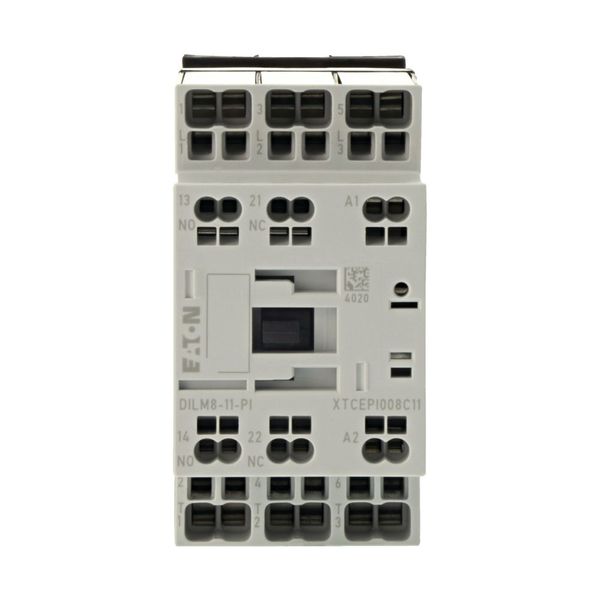 Contactor, 3 pole, 380 V 400 V 3.7 kW, 1 N/O, 1 NC, 230 V 50/60 Hz, AC operation, Push in terminals image 5