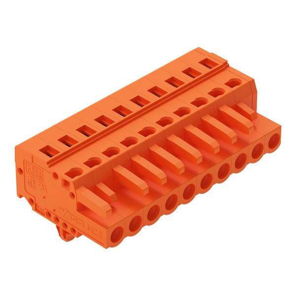 1-conductor female connector CAGE CLAMP® 2.5 mm² orange image 1