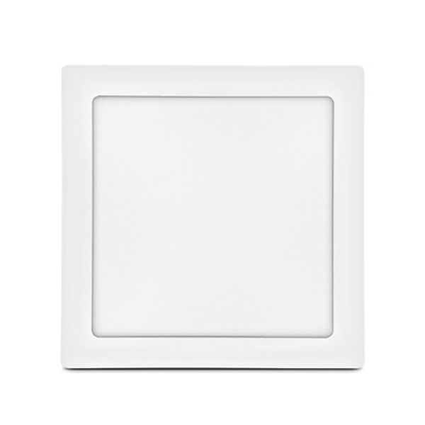 LED Panel 18W 1620lm 4000K CRI80 IP20 120ø square white image 1