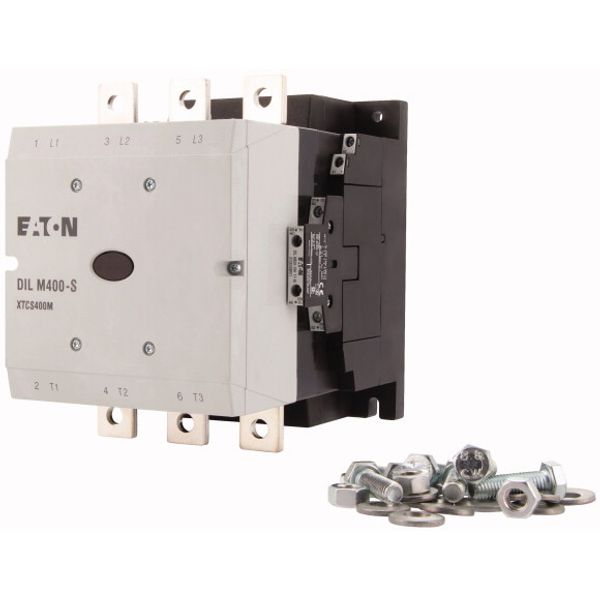 Contactor, 380 V 400 V 212 kW, 2 N/O, 2 NC, 220 - 240 V 50/60 Hz, AC operation, Screw connection image 3