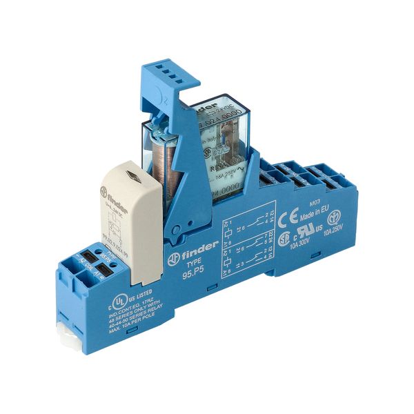 Rel. interface Mod. Push-IN 1CO 16A/12VDC SEN/Agni/LED/diode (48.P6.7.012.0050) image 3