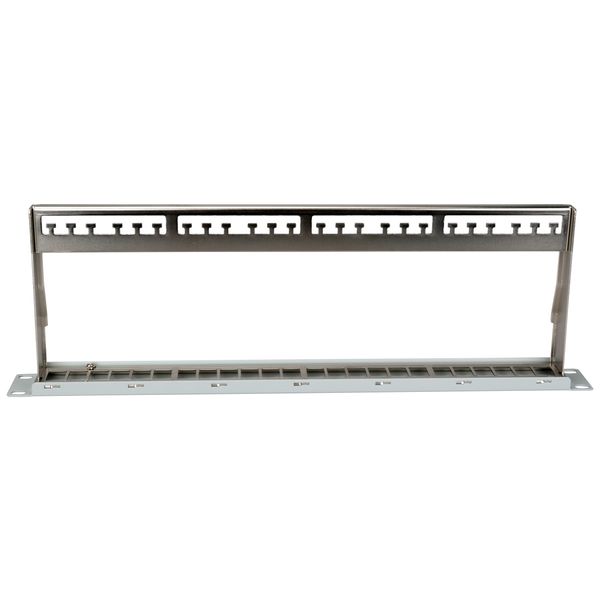 Patchpanel 19" empty for 24 modules (SFA)(SFB), 1U, RAL7035 image 5