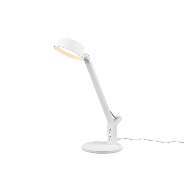 Ava LED table lamp matt white image 1
