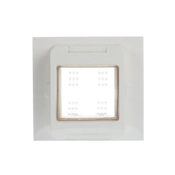 IP55 frame for flush mounting, 2 modules, WHITE image 1