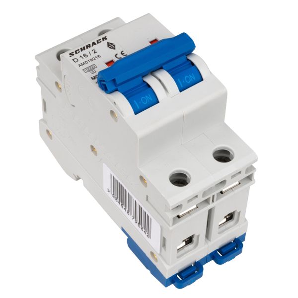 Miniature Circuit Breaker (MCB) AMPARO 10kA, D 16A, 2-pole image 4