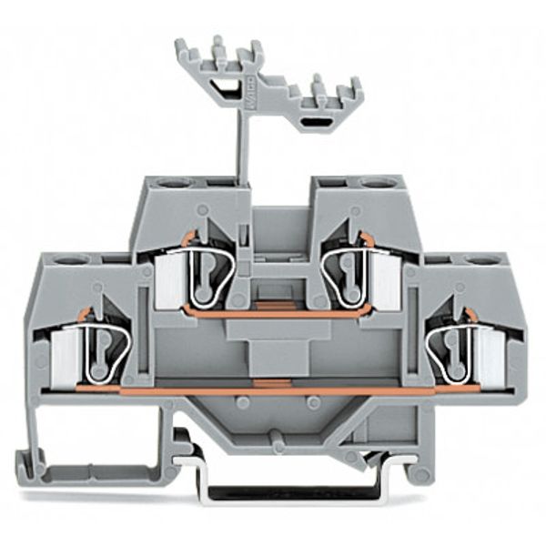 Double-deck terminal block Through/through terminal block for DIN-rail image 2