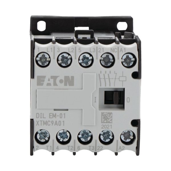 Contactor, 24 V 50/60 Hz, 3 pole, 380 V 400 V, 4 kW, Contacts N/C = Normally closed= 1 NC, Screw terminals, AC operation image 13